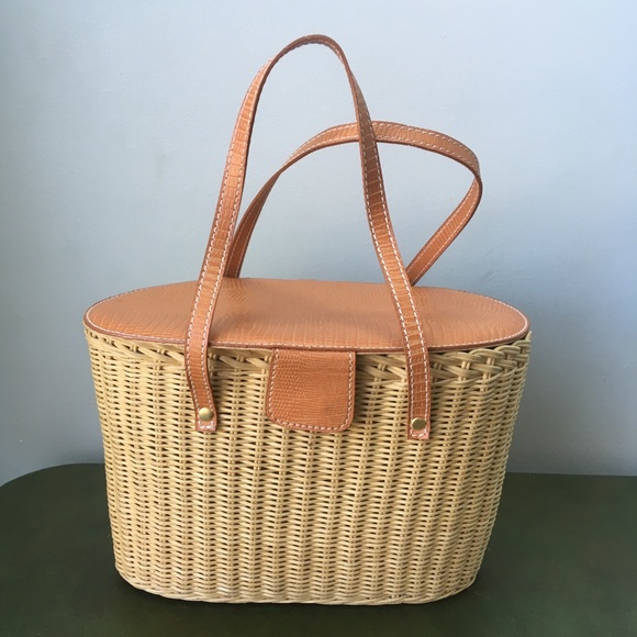 Bath & Body Works Handbags - Wicker Bag Basket by Bath and Body Works